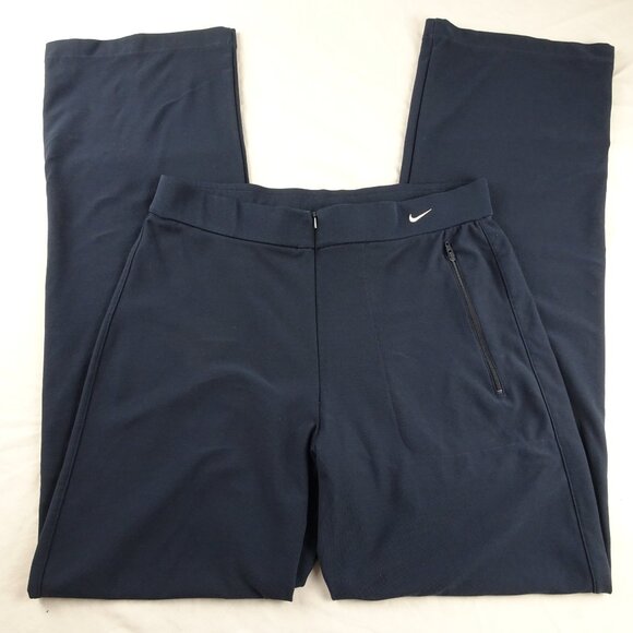 Y2K Nike Navy Zipper Front Pant Size S (4-6) - Picture 2 of 8